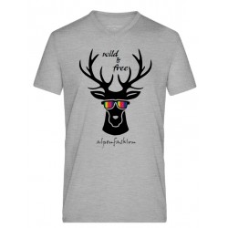 T-shirt Hirsch mit Brille