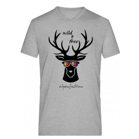 T-shirt Hirsch mit Brille