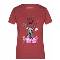 Damenshirt Hirsch Wild&free