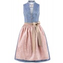 Dirndl Melinda blau-taupe