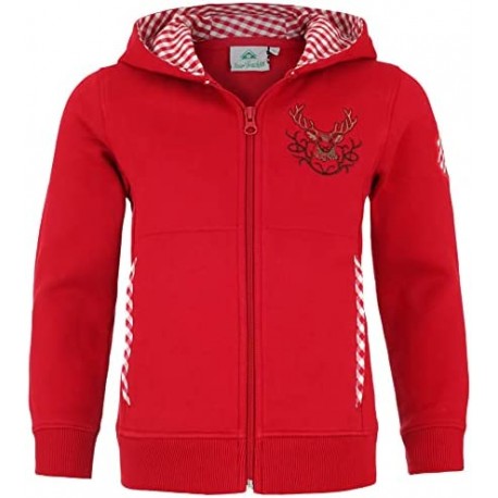 Kapuzenjacke Kinder rot