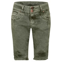 Trachtenjeans Hendrina Bermuda army