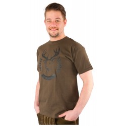 T-Shirt Hirsch braun