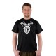 T-Shirt Hirsch Herren schwarz