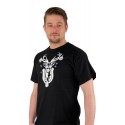 T-Shirt Hirsch Herren schwarz