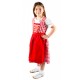 Kinderdirndl Rot/weiß inkl. Bluse 3 Teiliges set