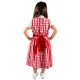 Kinderdirndl Rot/weiß inkl. Bluse 3 Teiliges set