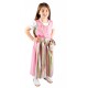 Kinderdirndl pink/grün inkl. Bluse 3 Teiliges Set