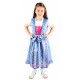 Kinderdirndl blau/pink inkl. Bluse 3 Teilisges set