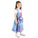 Kinderdirndl blau/pink inkl. Bluse 3 Teilisges set