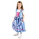 Kinderdirndl blau/pink inkl. Bluse 3 Teilisges set