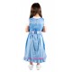 Kinderdirndl blau/pink inkl. Bluse 3 Teilisges set