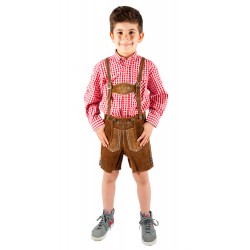 Kinderlederhose hellbraun