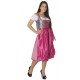 Dirndl Holly Silber/Pink