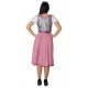 Dirndl Holly Silber/Pink