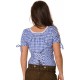 Bluse Jenny Karo Blau