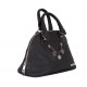 Handtasche/ Trachtentasche Lady Edelweiss inkl. Träger abnehmbar schwarz mit Charivari