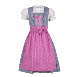 Kinder-Dirndl "DieFroschgoscherl" (marine)