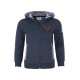 Kapuzenjacke Kinder jeansblau