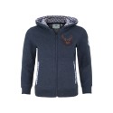 Kapuzenjacke Kinder jeansblau