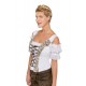 Trachtenshirt Saloria weiss/sand