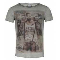 L104 Martin t-shirt seagrass melange