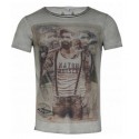 L104 Martin t-shirt seagrass melange