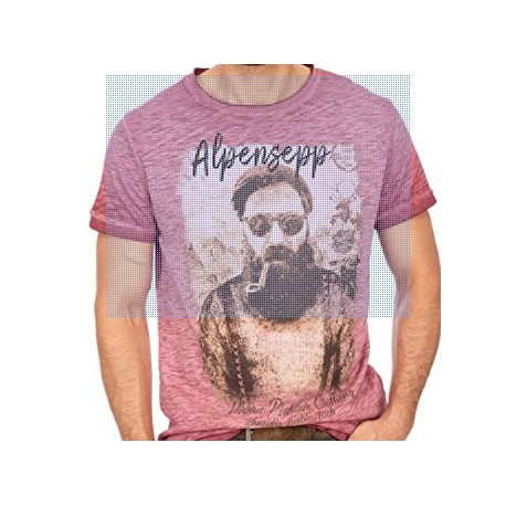 T-shirt L10.1 Alpensepp bordeaux