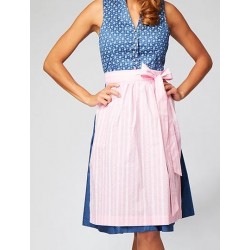 Dirndl"Flora" blau/rosa