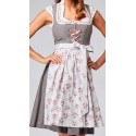 Dirndl grau/rosa,creme