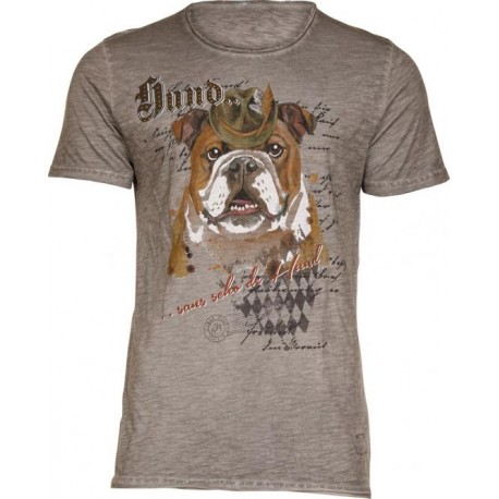 T-Shirt G18 Hund / grau