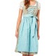 Dirndl Bindlach oliv,weiss,hellblau