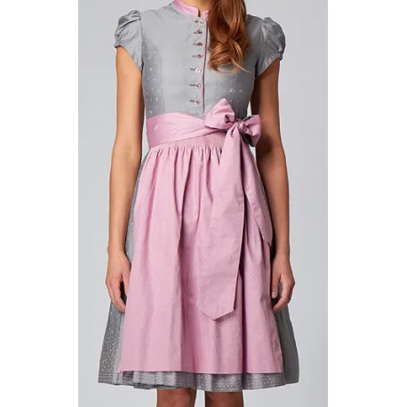 Dirndl Julchen grau/rosa