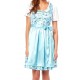 Dirndl Gale Blau/weiss/türkis